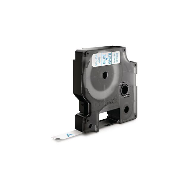 Tape DYMO D1 9mm blue on white