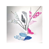 Feathers in paper patterned 36/pc