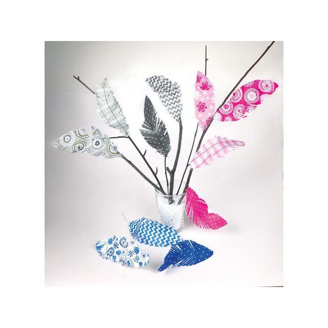 Feathers in paper patterned 36/pc
