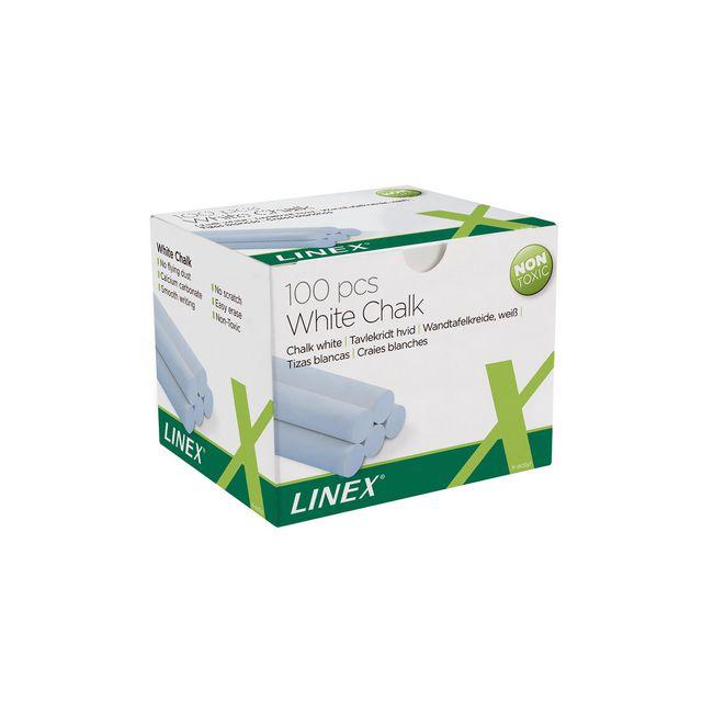 LINEX white blackboard chalk 100/pack