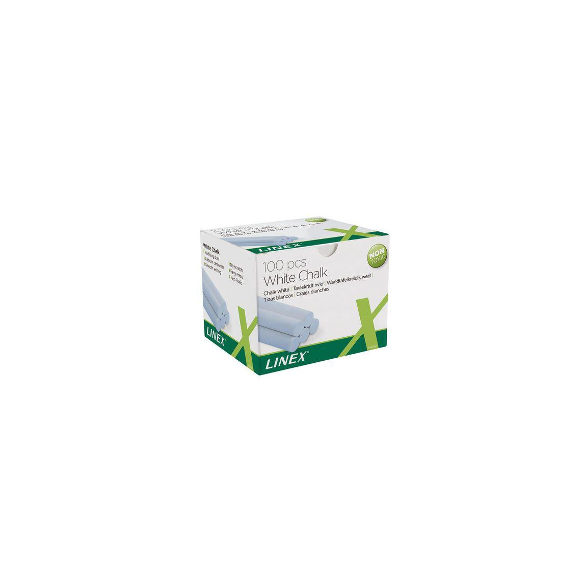LINEX white blackboard chalk 100/pack