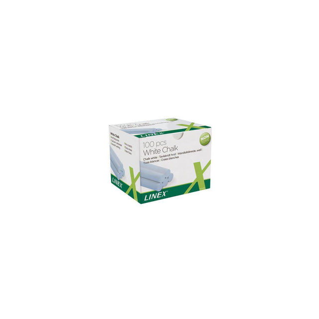 LINEX white blackboard chalk 100/pack