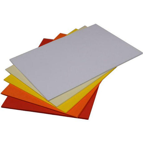 Decoration card A4 220g Yellow-Red 50/pack