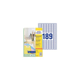 Label AVERY mini 25,4x10mm 4725/fp