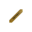 Tape BROTHER TZEPR831 12mm black on gold