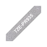 Tape BROTHER TZEPR935 12mm white on silver