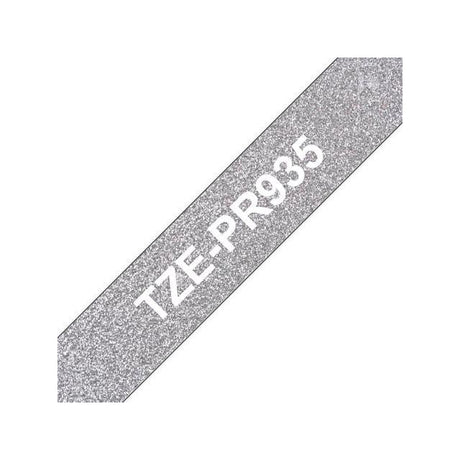 Tape BROTHER TZEPR935 12mm white on silver
