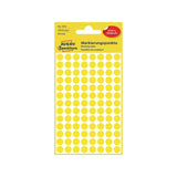 Colour coding dot AVERY Ø8mm yellow 416/pc