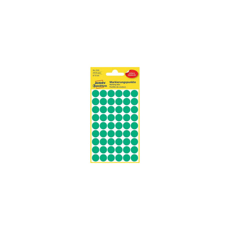 Colour coding dot AVERY Ø12mm green270/pc