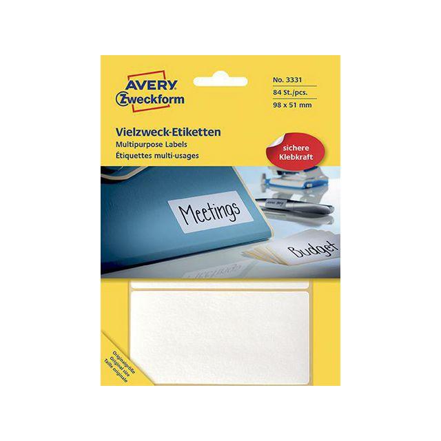 Label AVERY handwritten 98x51 white 84/pc