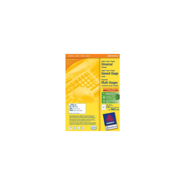 Label AVERY 70x42,3mm 4620/fp