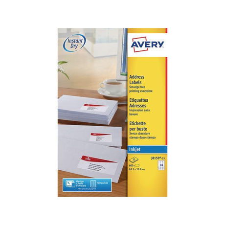 Label AVERY QuickDRY 63,5x33,9 600/pack