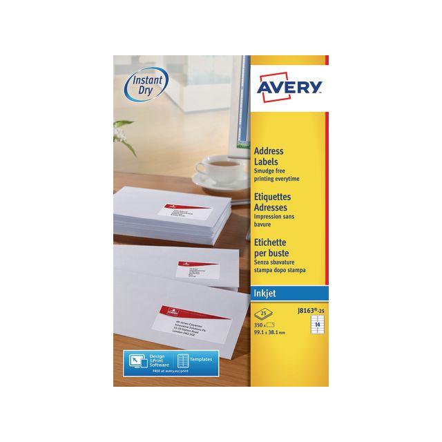 Label AVERY QuickDRY 99,1x38,1 350/fp