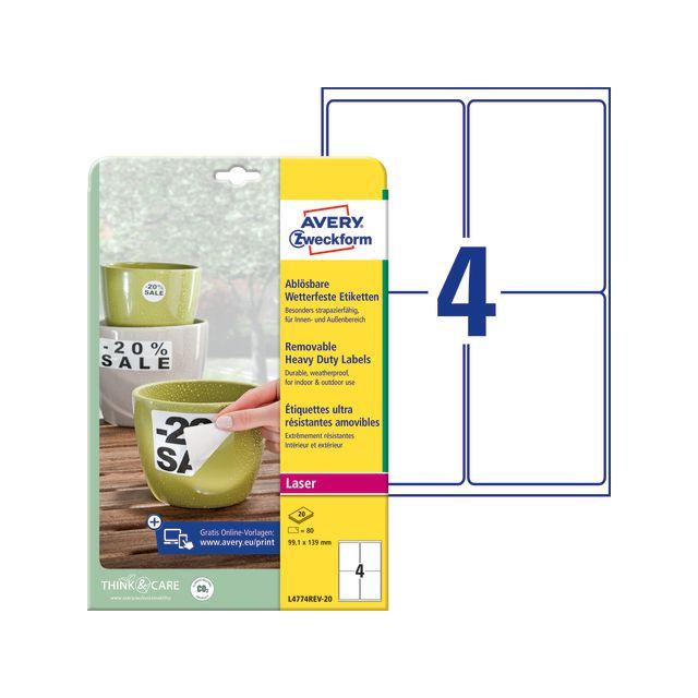 Label AVERY strong 99,1x13,9mm 80/fp