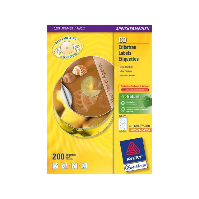 Label AVERY Classic size CD 50/pack
