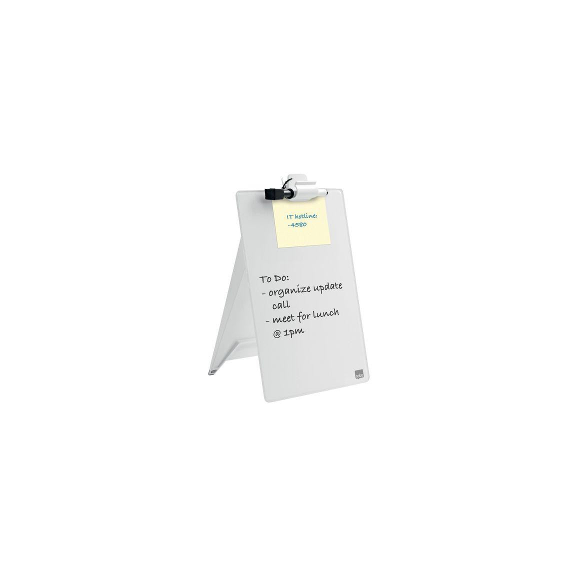 Glass board NOBO memo board 22x30cm
