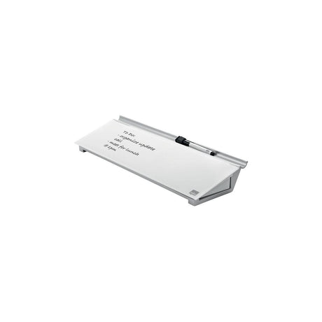 Glass board NOBO memo board w pen tray
