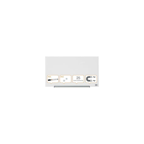 Glass notice board NOBO 31' Widescreen white
