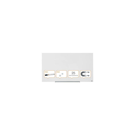 Glass notice board NOBO 57' Widescreen white