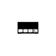 Glass board NOBO 31' Widescreen black