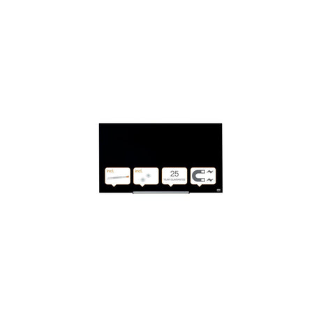 Glass board NOBO 45' Widescreen black