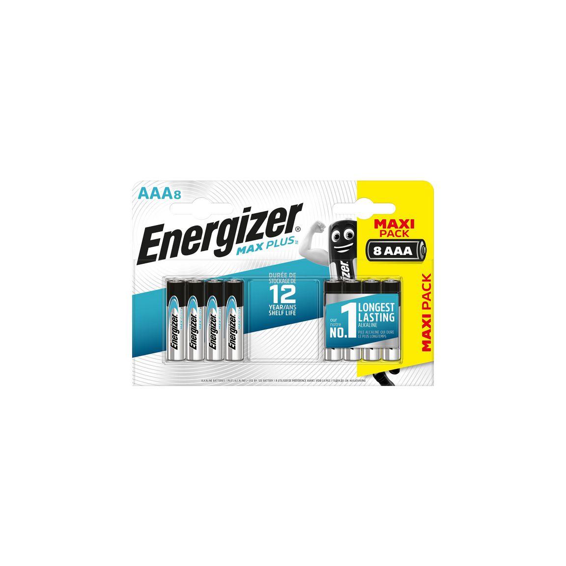Battery ENERGIZER Max Plus AAA 8/fp