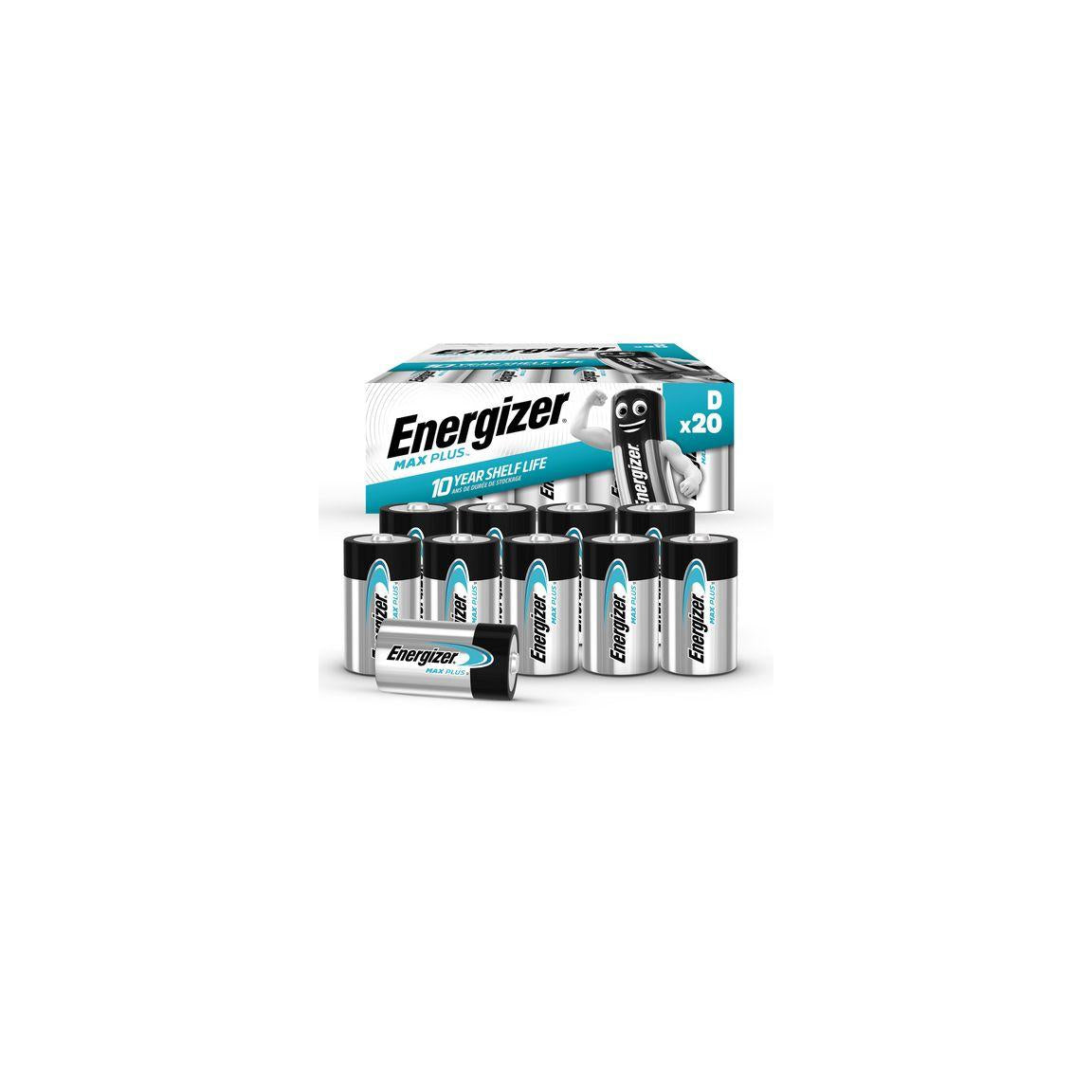Battery ENERGIZER Max Plus D 20/fp