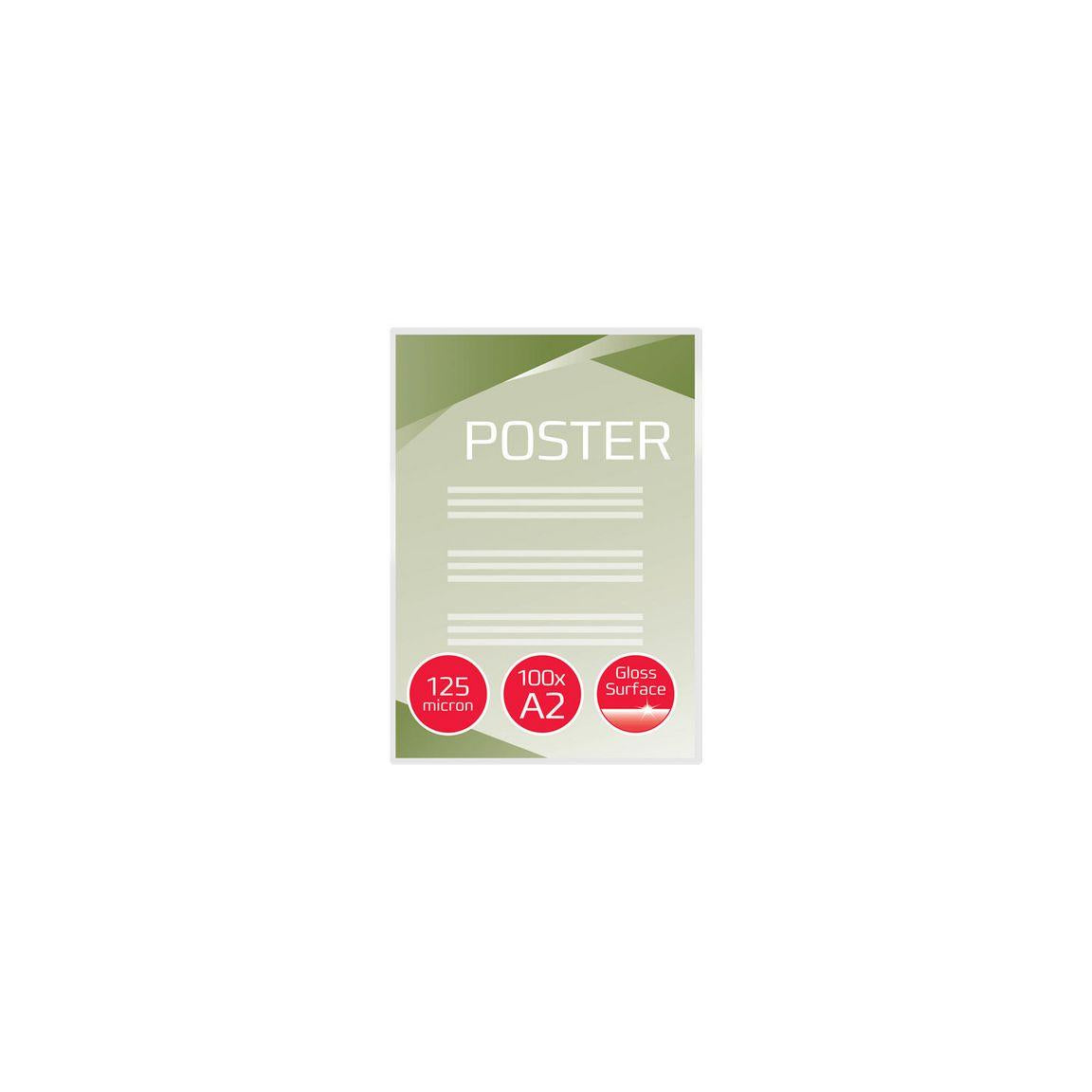Laminate GBC A2 125mic clear 100/pack