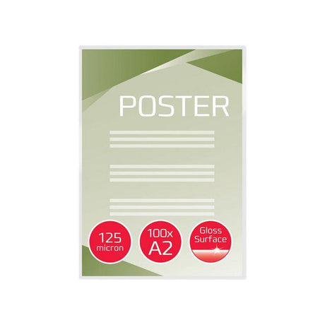 Laminate GBC A2 125mic clear 100/pack