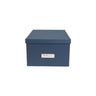 Storage box w.lid cardboard blue