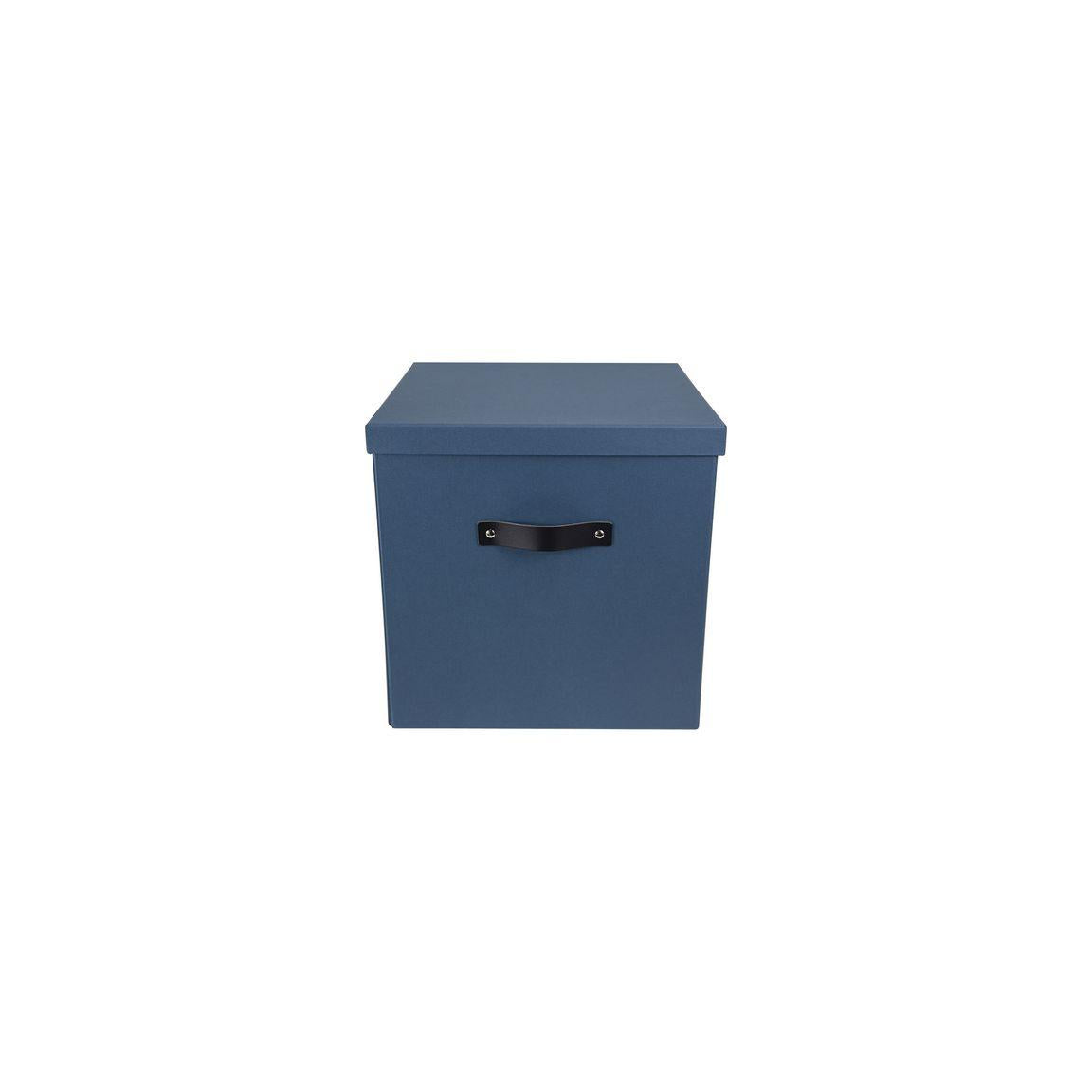 Storage box with lid cardboard box large blue
