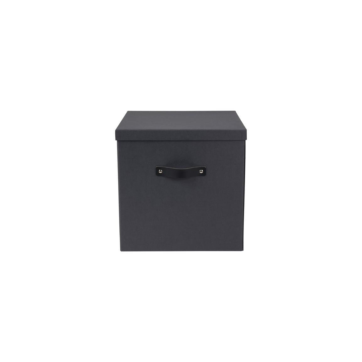 Storage box with lid cardboard box large grey