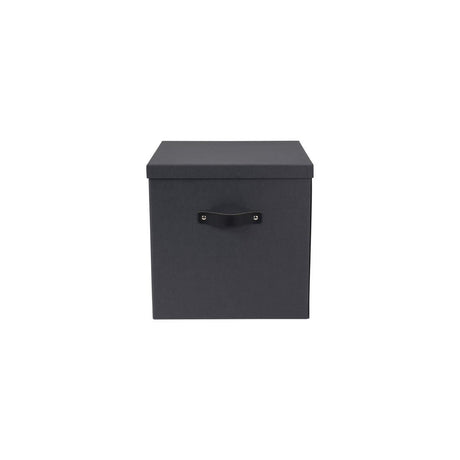 Storage box with lid cardboard box large grey