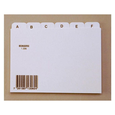 Led card index A6L A-Z white