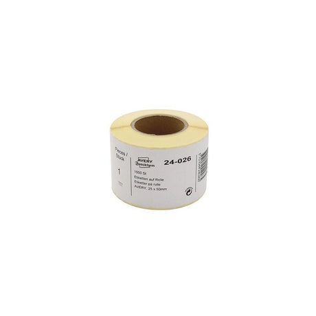 Label AVERY on roll 50x25mm 1000/rl