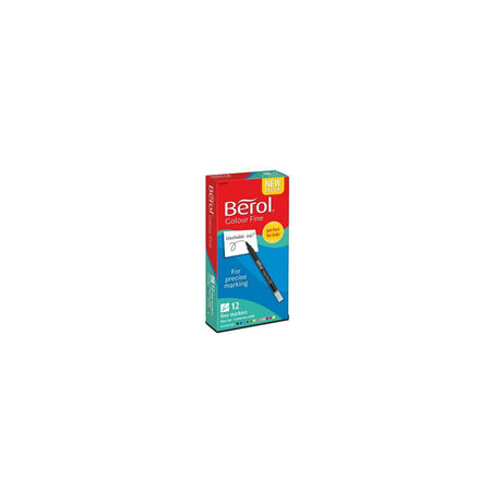 Fibre pen BEROL Colorfine 12/pc