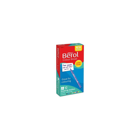 Fibre pen BEROL Colourbroad 12/pc