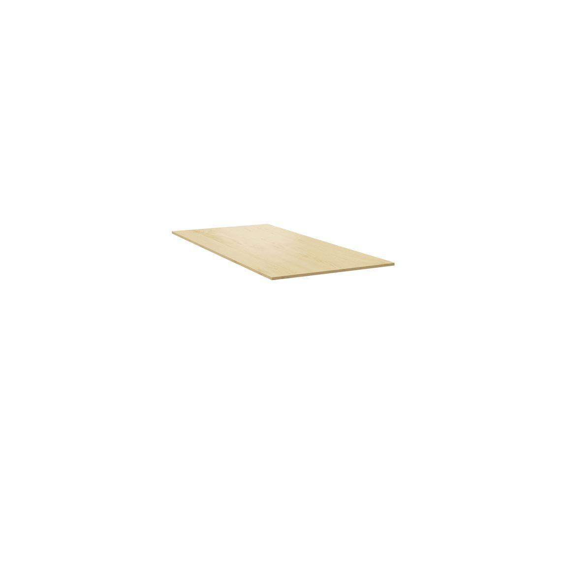 Table top straight 120x80cm birch