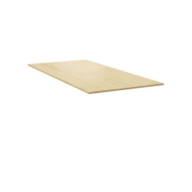 Table top straight 120x80cm birch