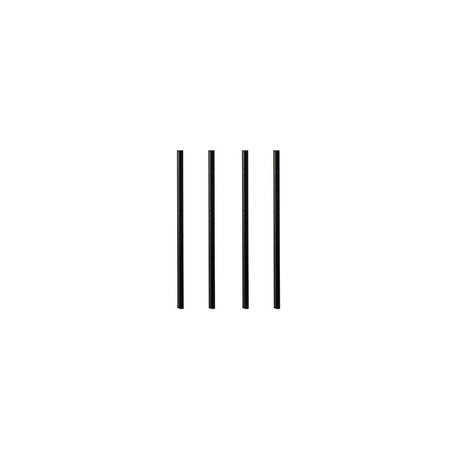 Straws PURE paper 8mmx21cm black 100/pack