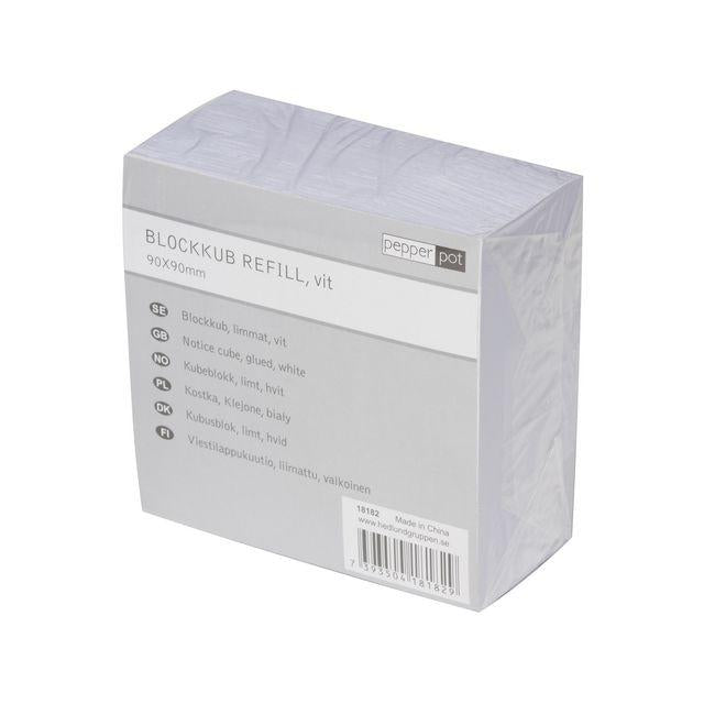 Block cube Pepperpot 90x90 500 sheets white