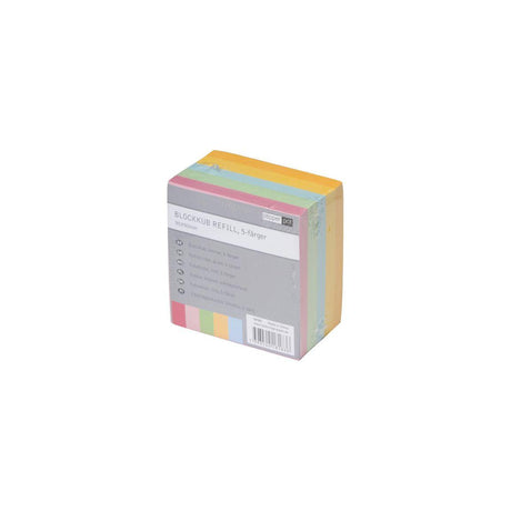 Block cube 90x90mm 500 sheets coloured