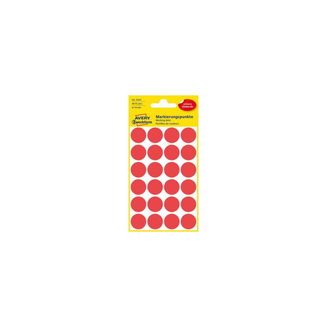 Colour coding dot AVERY Ø18mm red 96/pc