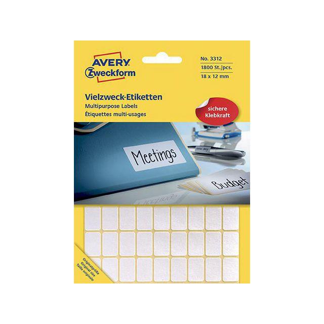 Label AVERY handwritten 18x12mm 1800/pc