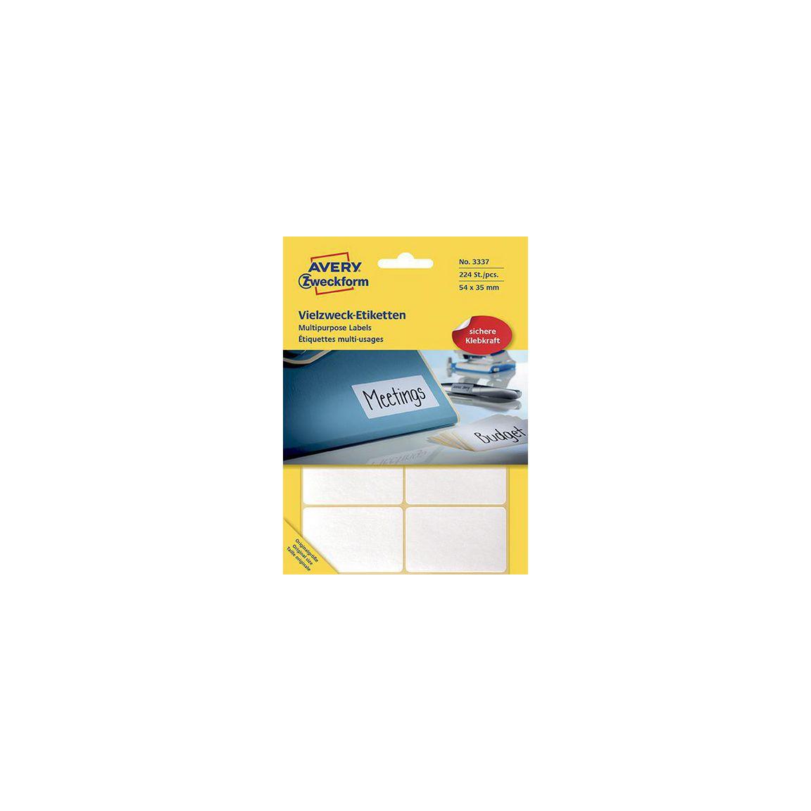 Label AVERY handwritten 54x35mm 224/pc