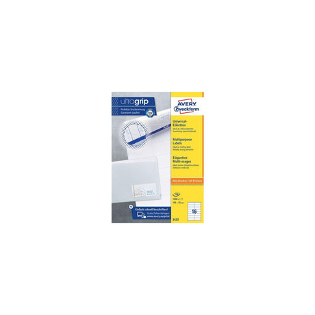 Label AVERY 105x35mm 1600/fp