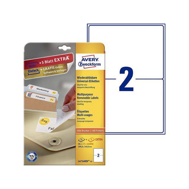 Label AVERY avtagb 199,6x143,5mm 60/pc