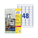 Label AVERY Slit.45,7x21,2mm 960/pc