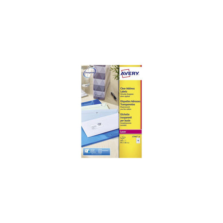 Label AVERY 99,1x38,1mm transp 350/fp