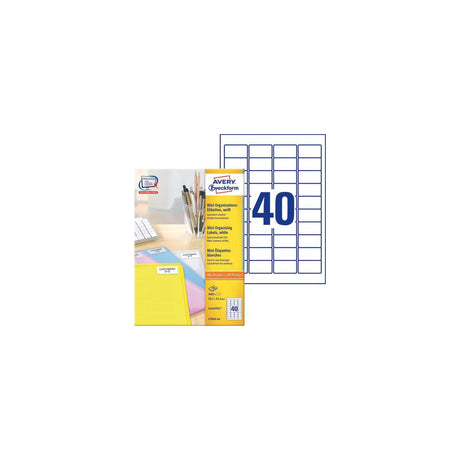 Address label AVERY 45,7x25,4mm 4000/pc